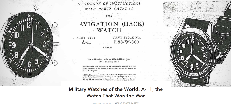 Bulova Type A-11 : La montre qui a gagné la guerre