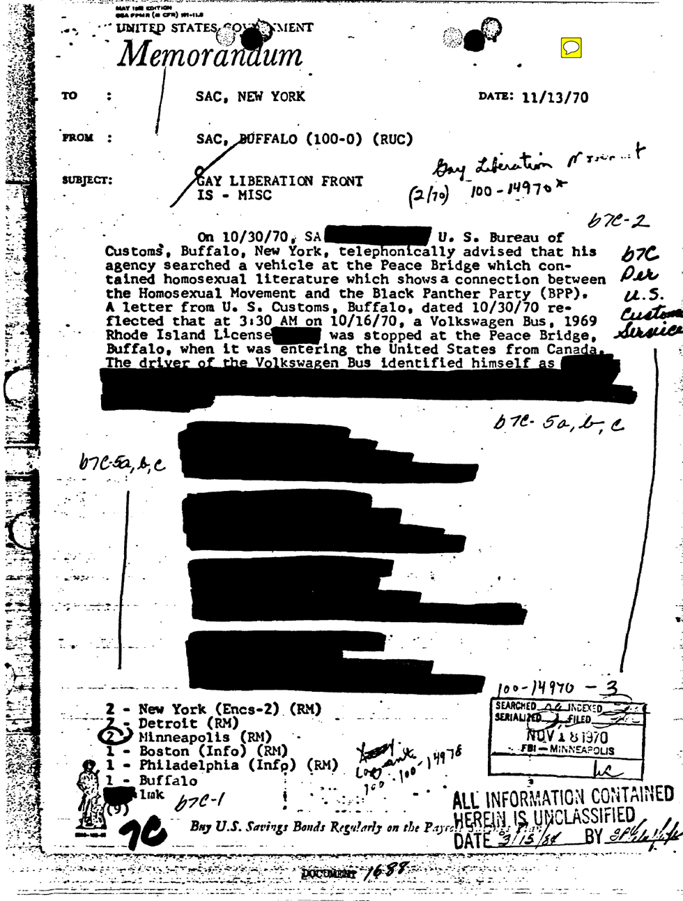 fbi, one archives at the usc libraries