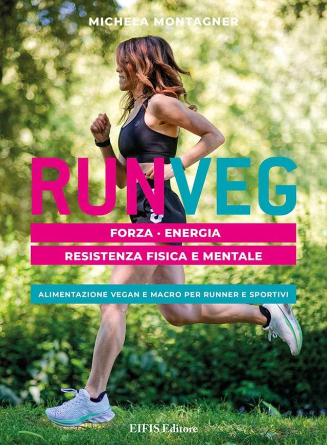 a person running on grass