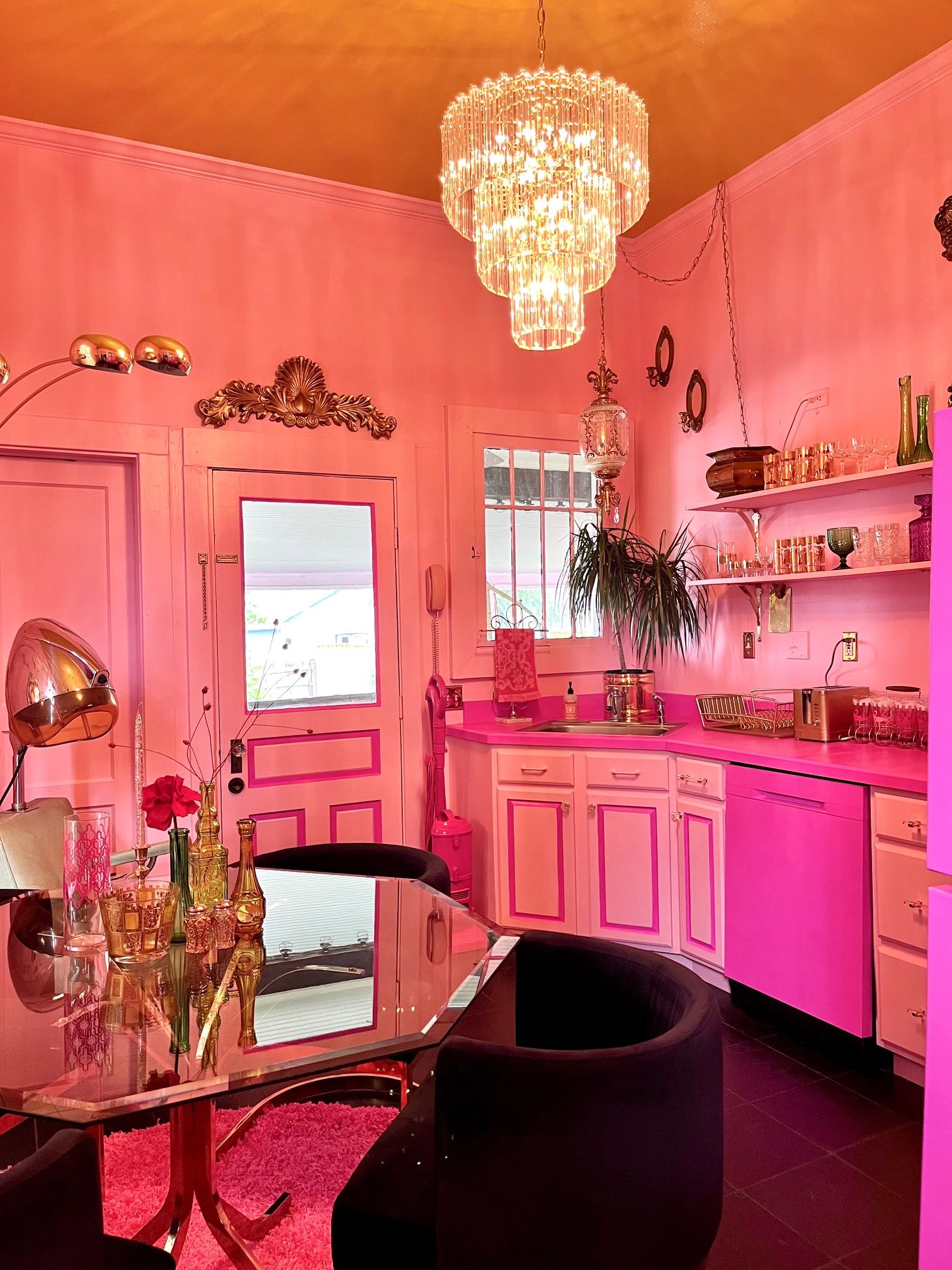 hot pink interior