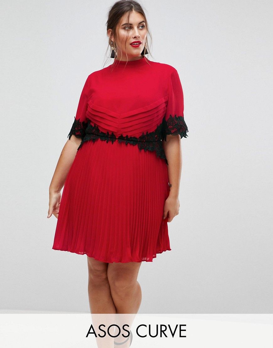Perfect red top dress for college girls. on Stylevore