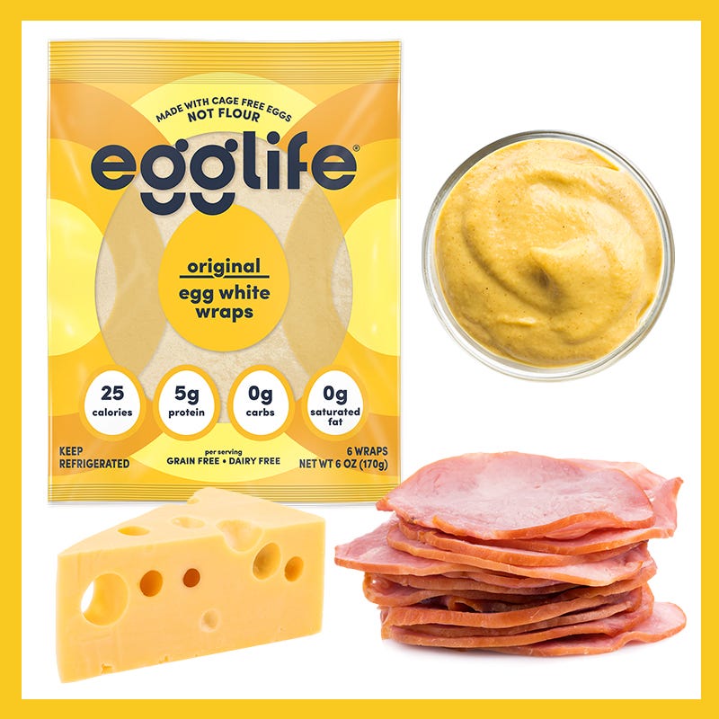 eggland ham cheese dijon wrap