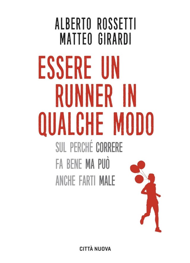 book cover discussing the benefits and drawbacks of running