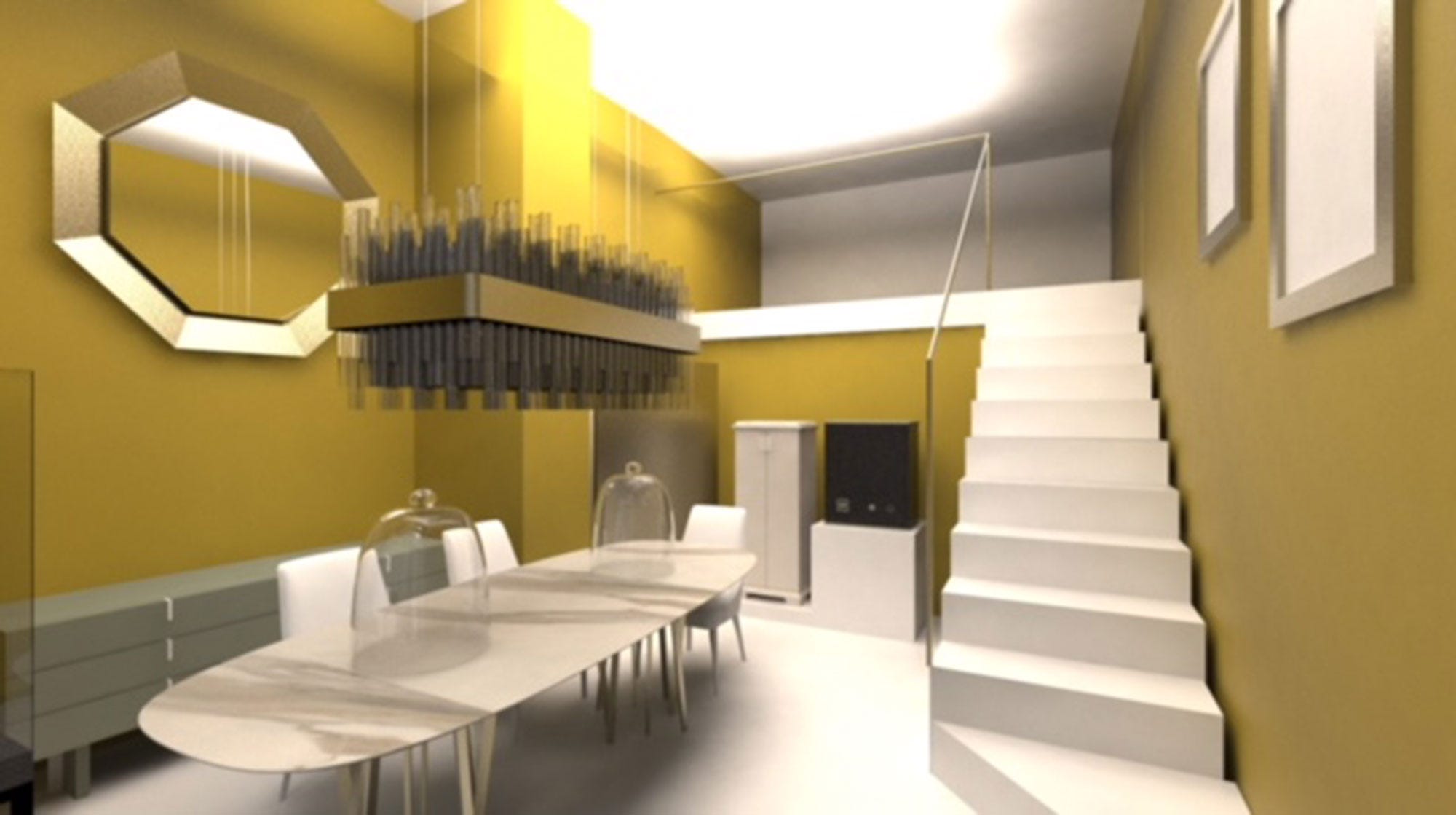Interior design, Property, Building, Architecture, Room, Yellow, Design, House, Furniture, Ceiling, 