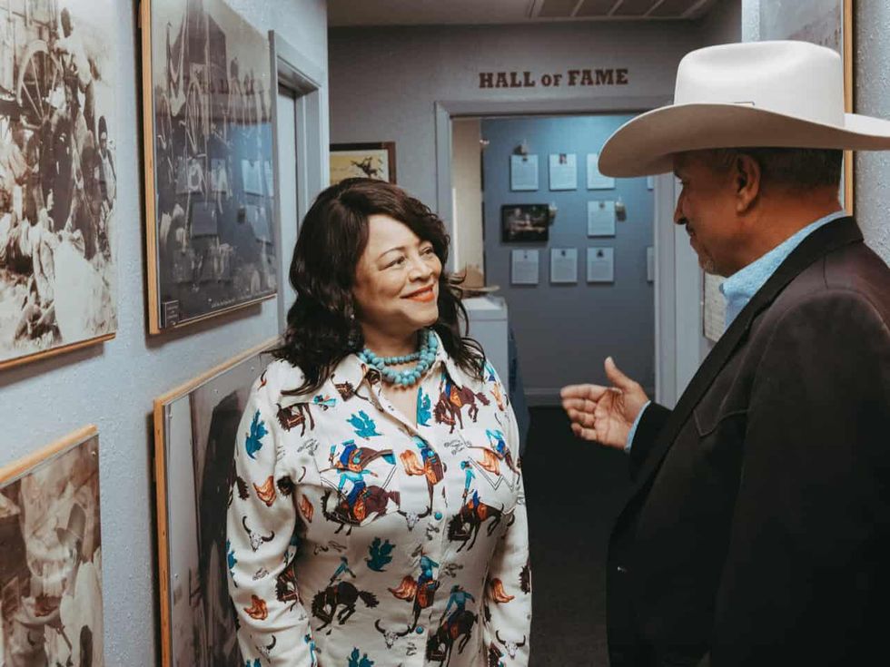 gloria and jim austin at the national multicultural western heritage museum and hall of fame