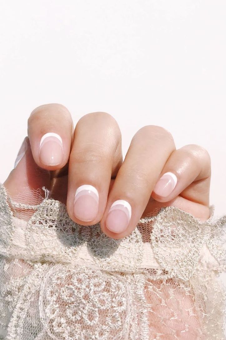 Best White Nail Designs - Reverse White French Manicure