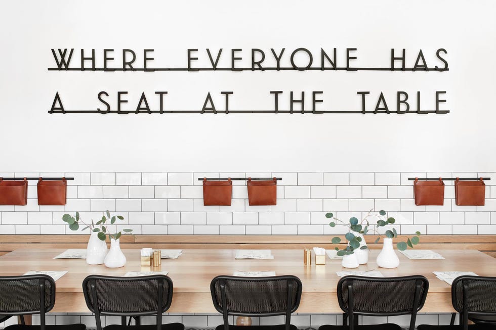 Room, Wall, Furniture, Text, Interior design, Table, Font, Chair, House, Living room, 
