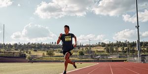 male runner on track