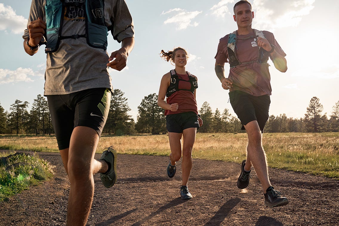 Running, Outdoor recreation, Jogging, Recreation, Long-distance running, Trail, Ultramarathon, Individual sports, Exercise, Water, 