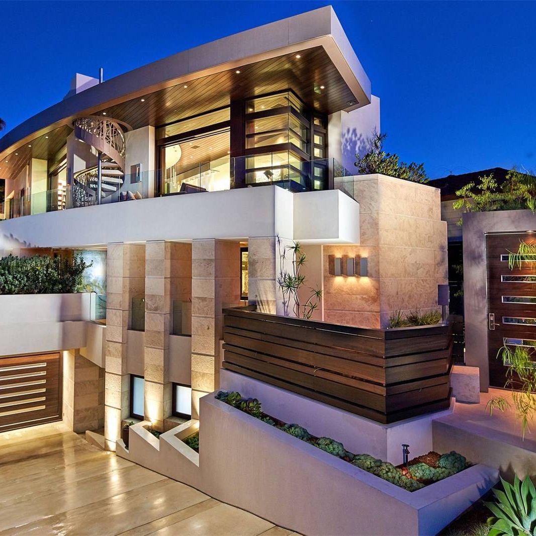 Luxury Modern Home Architecture - Front Door