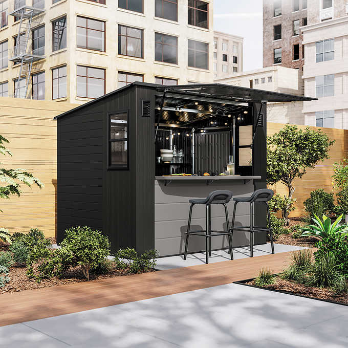 costco suncast cabana entertainment shed