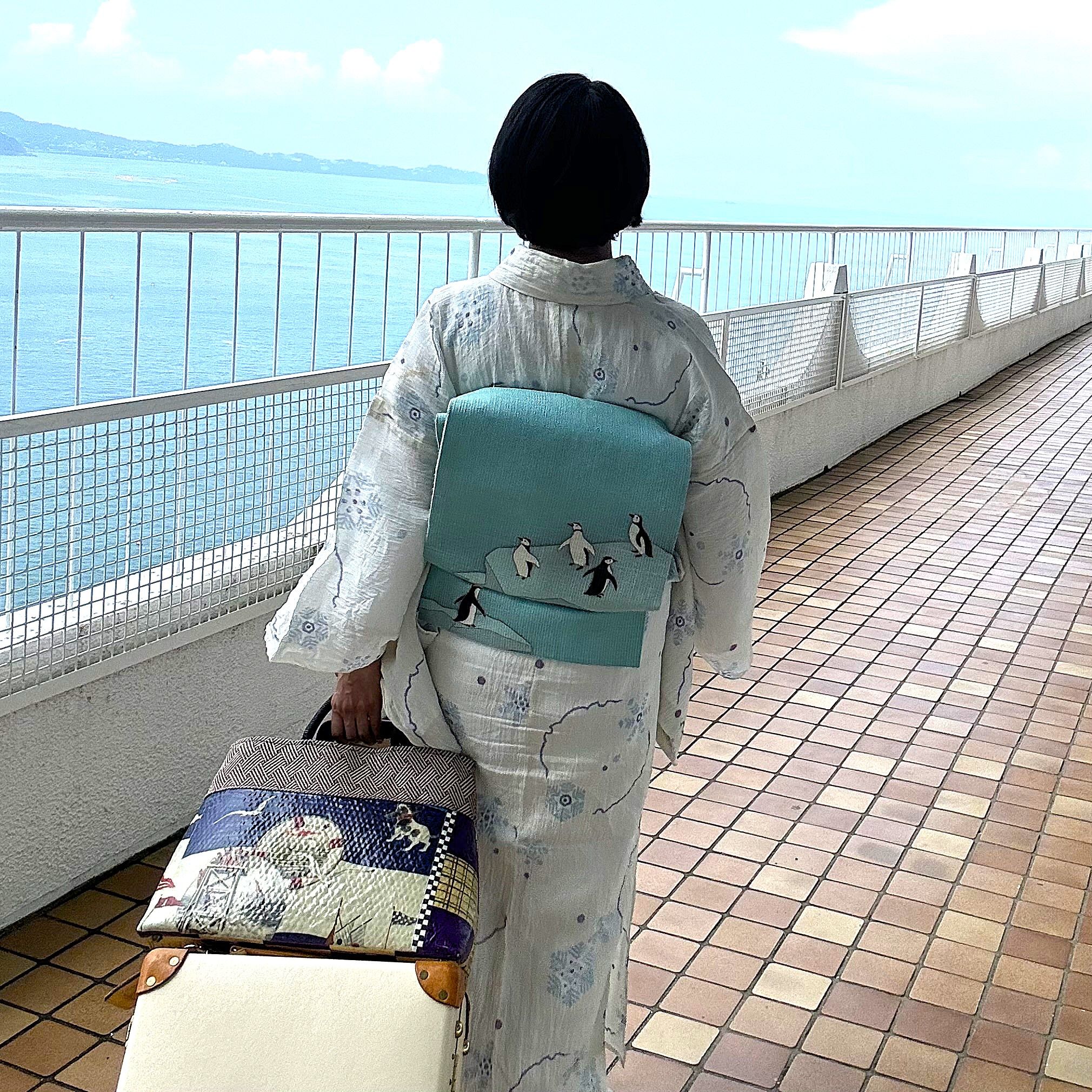 朝香沙都子の着物ダイアリー｜清々しい藍染の有松絞り