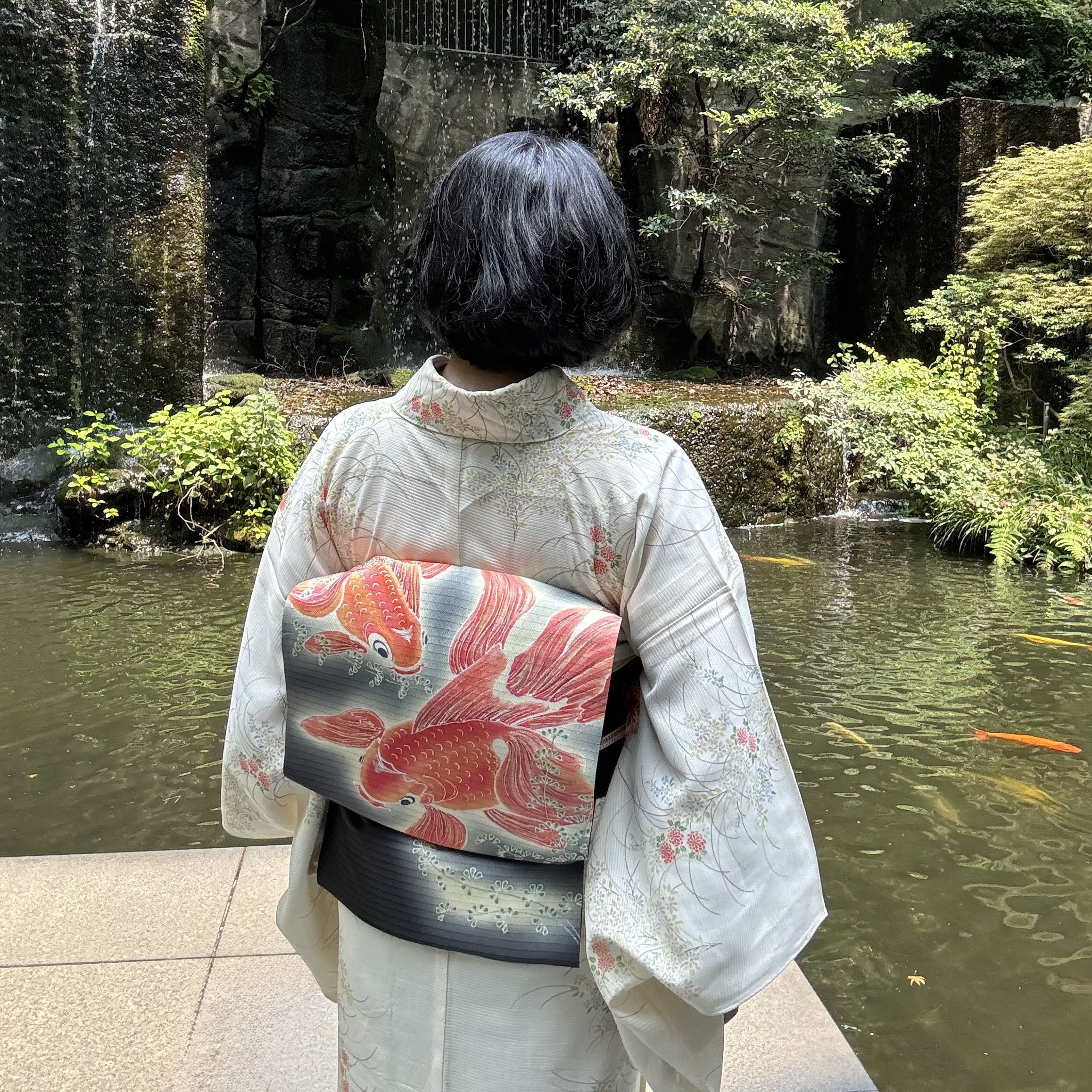 低価格 朝香沙都子の着物ダイアリー｜鯉と金魚をまとう 着物・浴衣