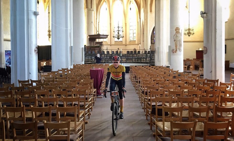 aisle, bicycle, chapel, vehicle, building, architecture, place of worship, church, recreation, cathedral,