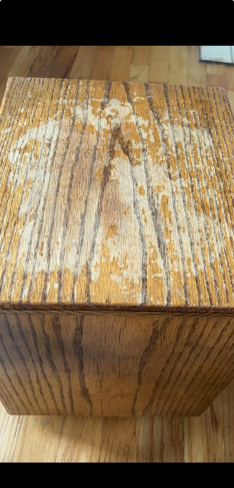 a wood table with a wooden frame