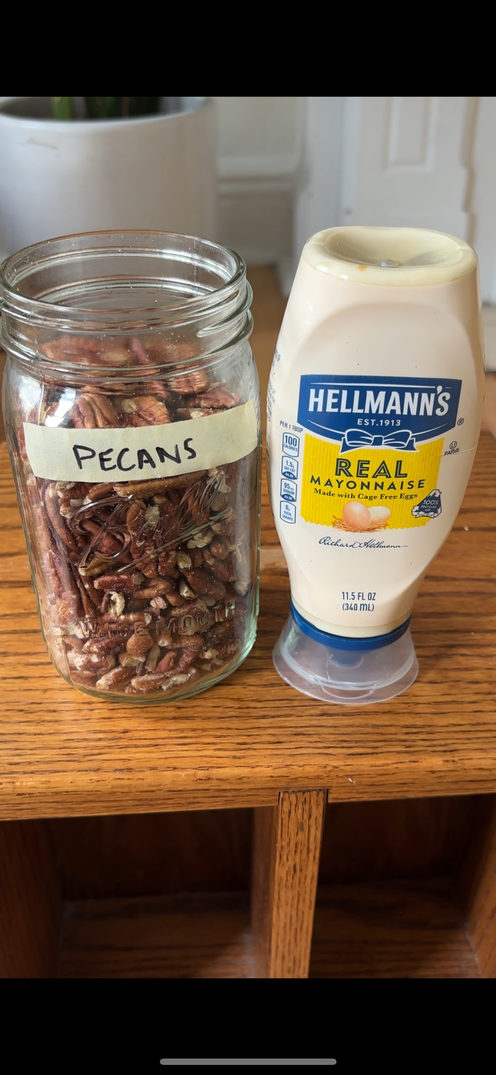 pecans and mayonnaise