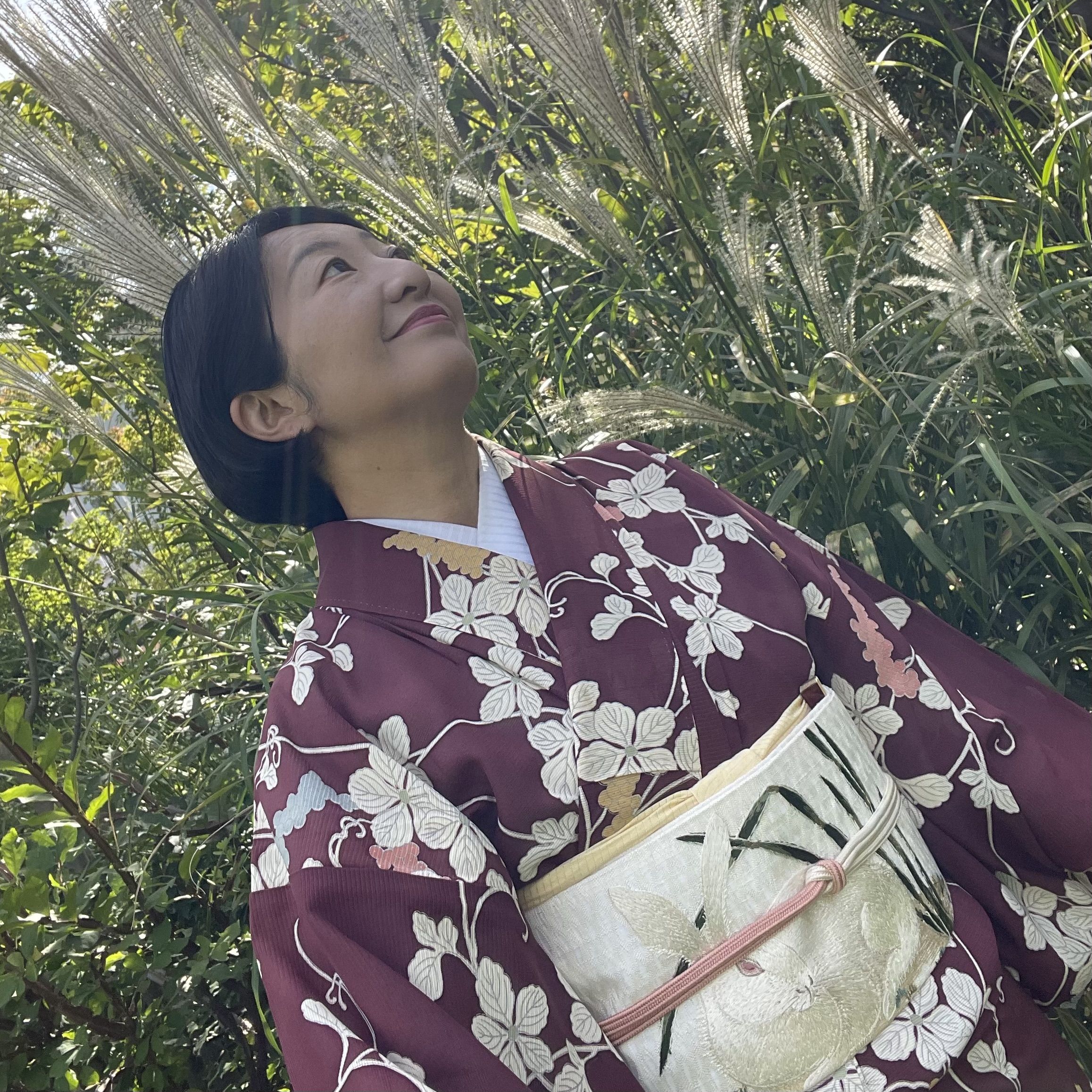 朝香沙都子の着物ダイアリー ｜薄物もひとえも、兎にも角にも兎をまとう