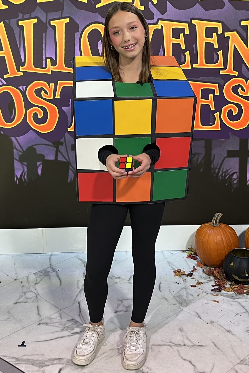 rubik's cube last minute halloween costume