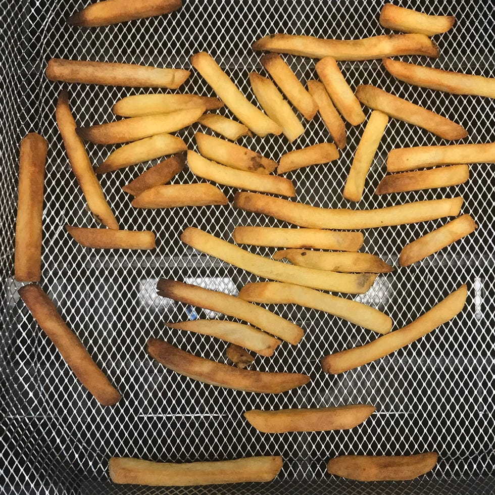 fries in air fryer basket fries in air fryer basket