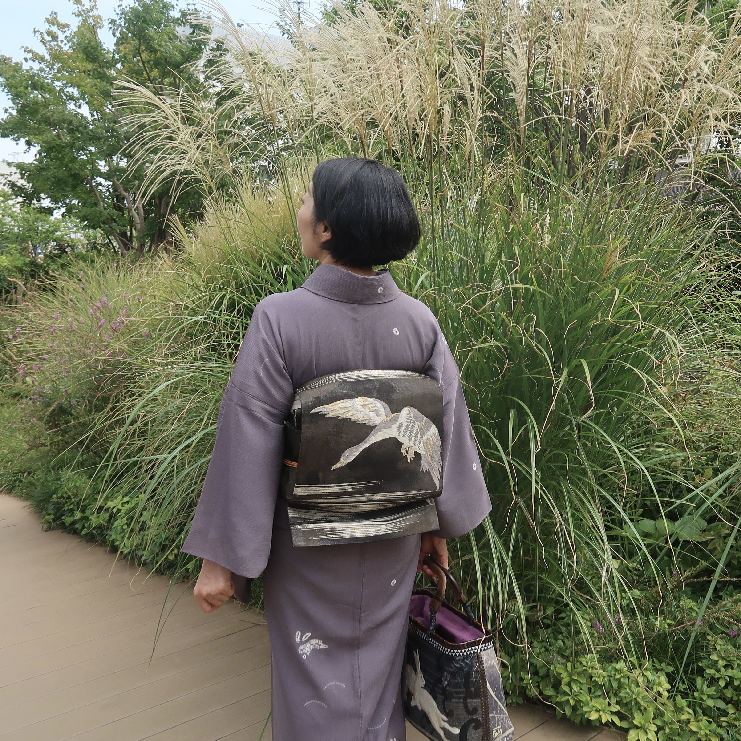 朝香沙都子の着物ダイアリー ｜薄物もひとえも、兎にも角にも兎をまとう