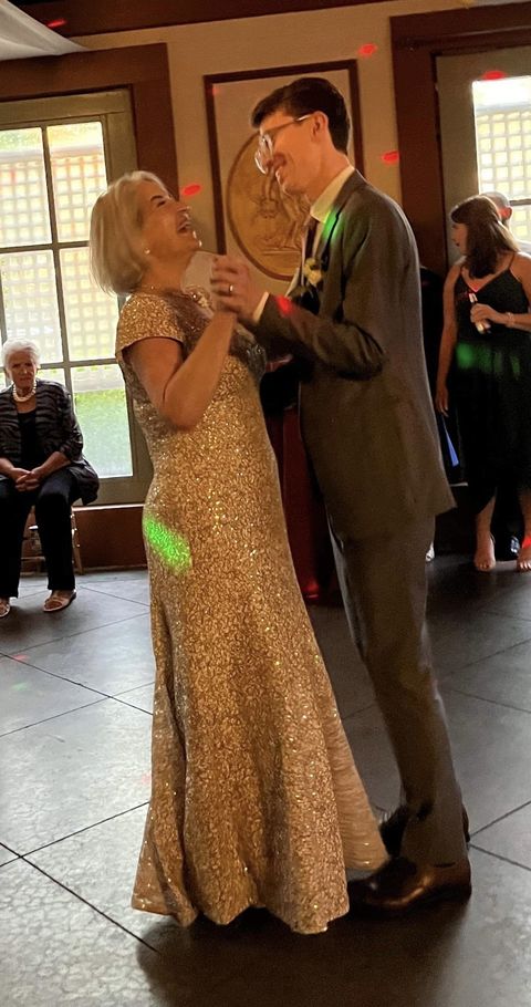 nona dancing with her son at his wedding