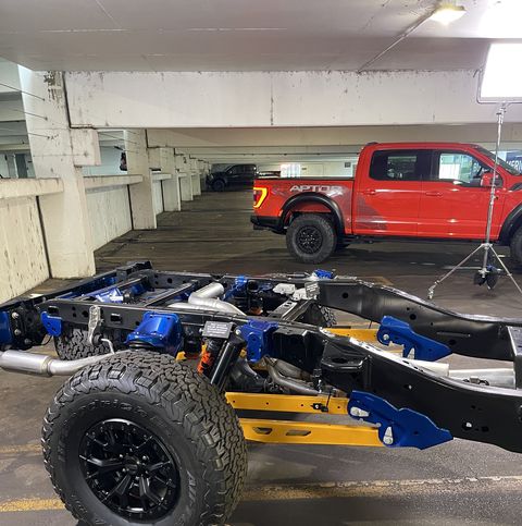 ford raptor r rear chassis with no body