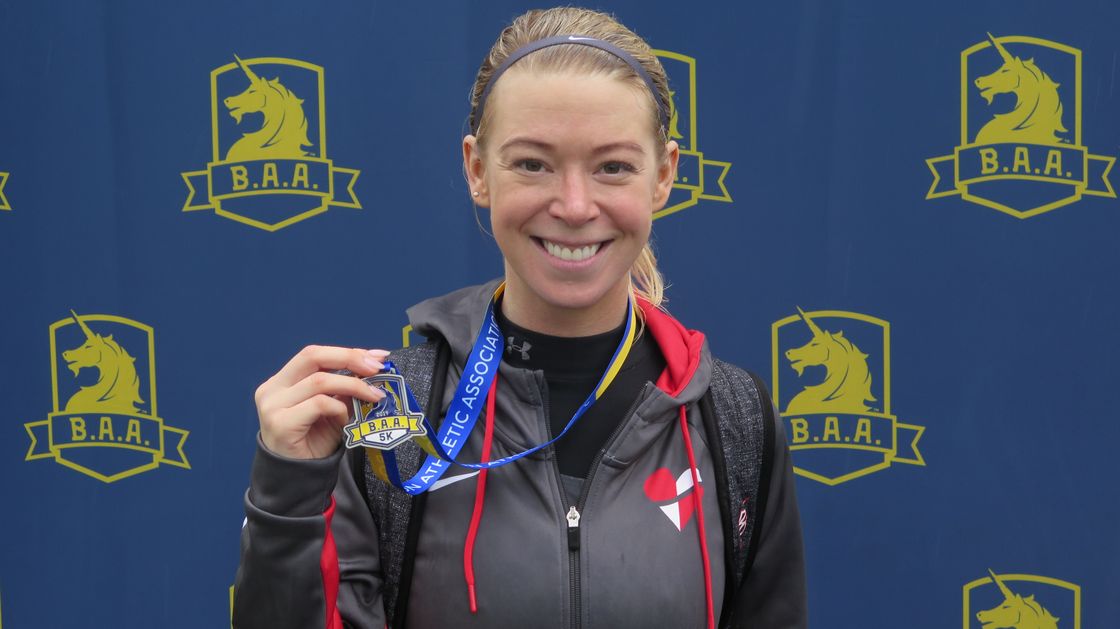 preview for Adrianne Haslet Finishes BAA 5K Just Three Months After Car Accident