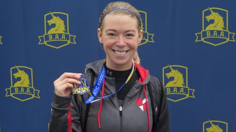 Adrianne Haslet Finishes BAA 5K