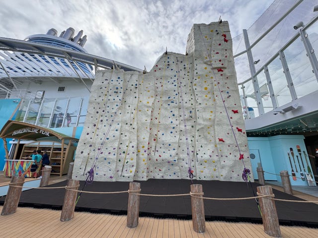 royal caribbean icon of the seas adrenaline peak rock climbing wall