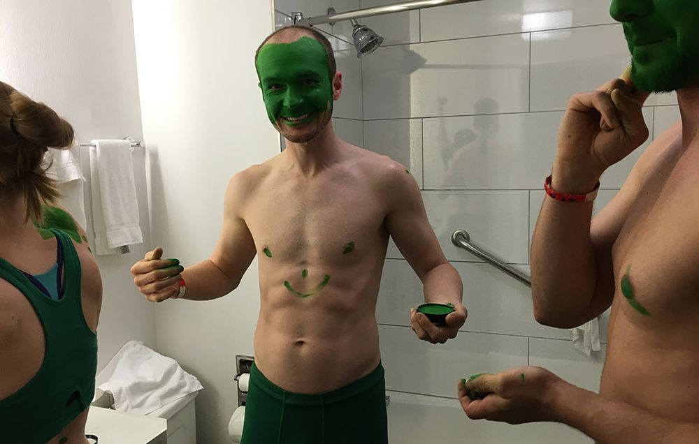 Wigs, Aviators, Body Paint: Chicago's Green Guys Share Their Race Prep
