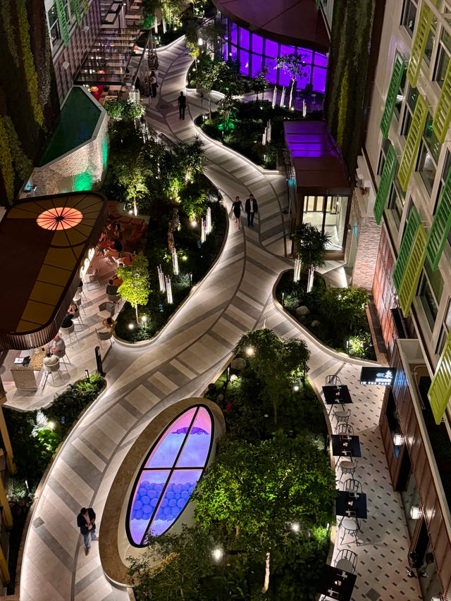 royal caribbean icon of the seas central park birds eye view