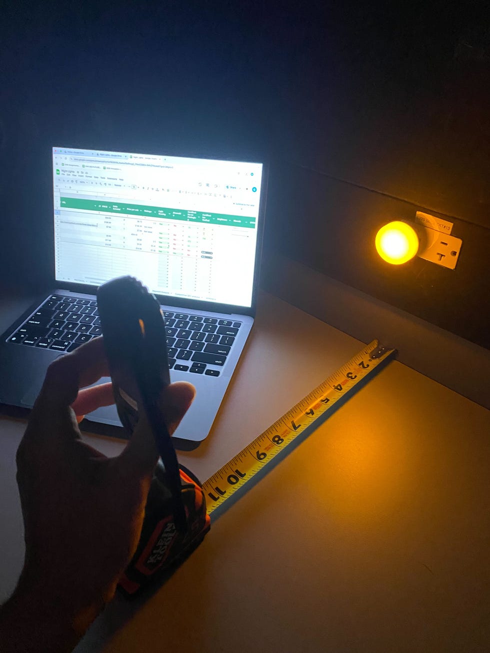 night light testing in the gh institute
