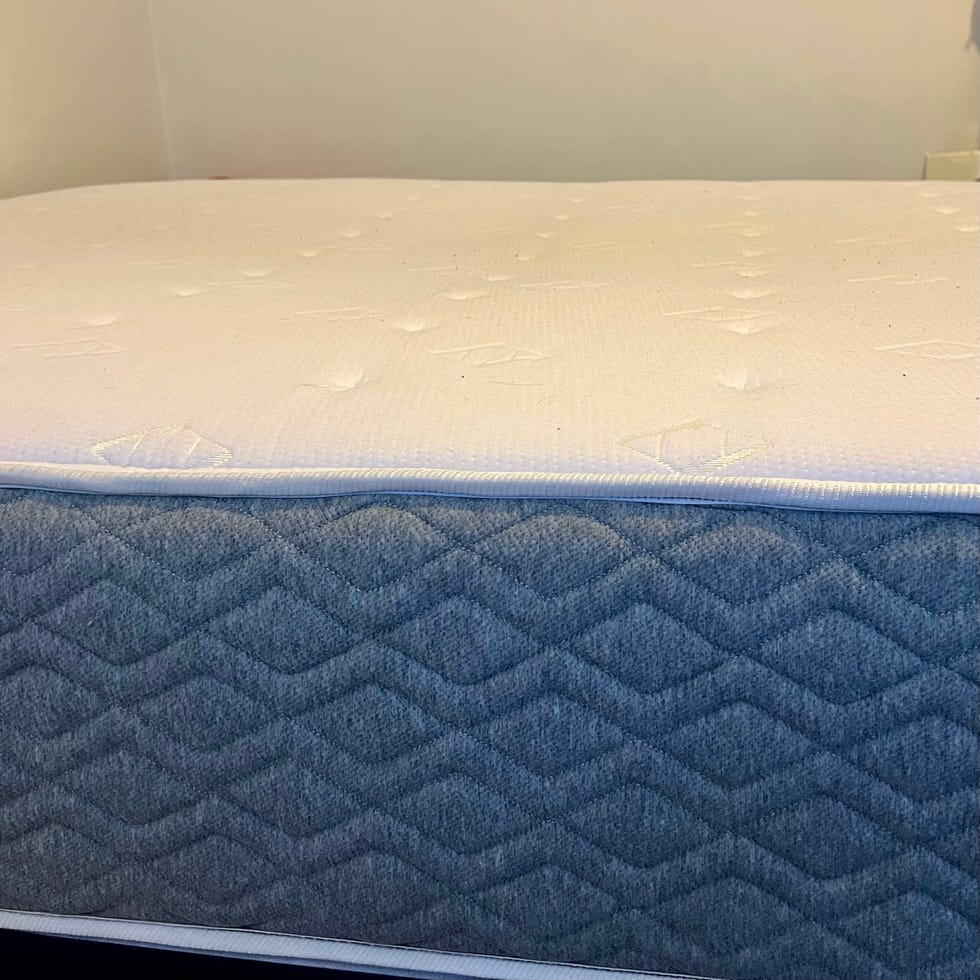 a mattress from allswell against a white wall