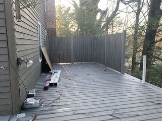 deck renovation before
