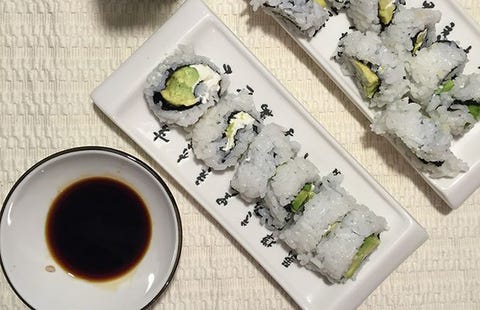 homemade sushi