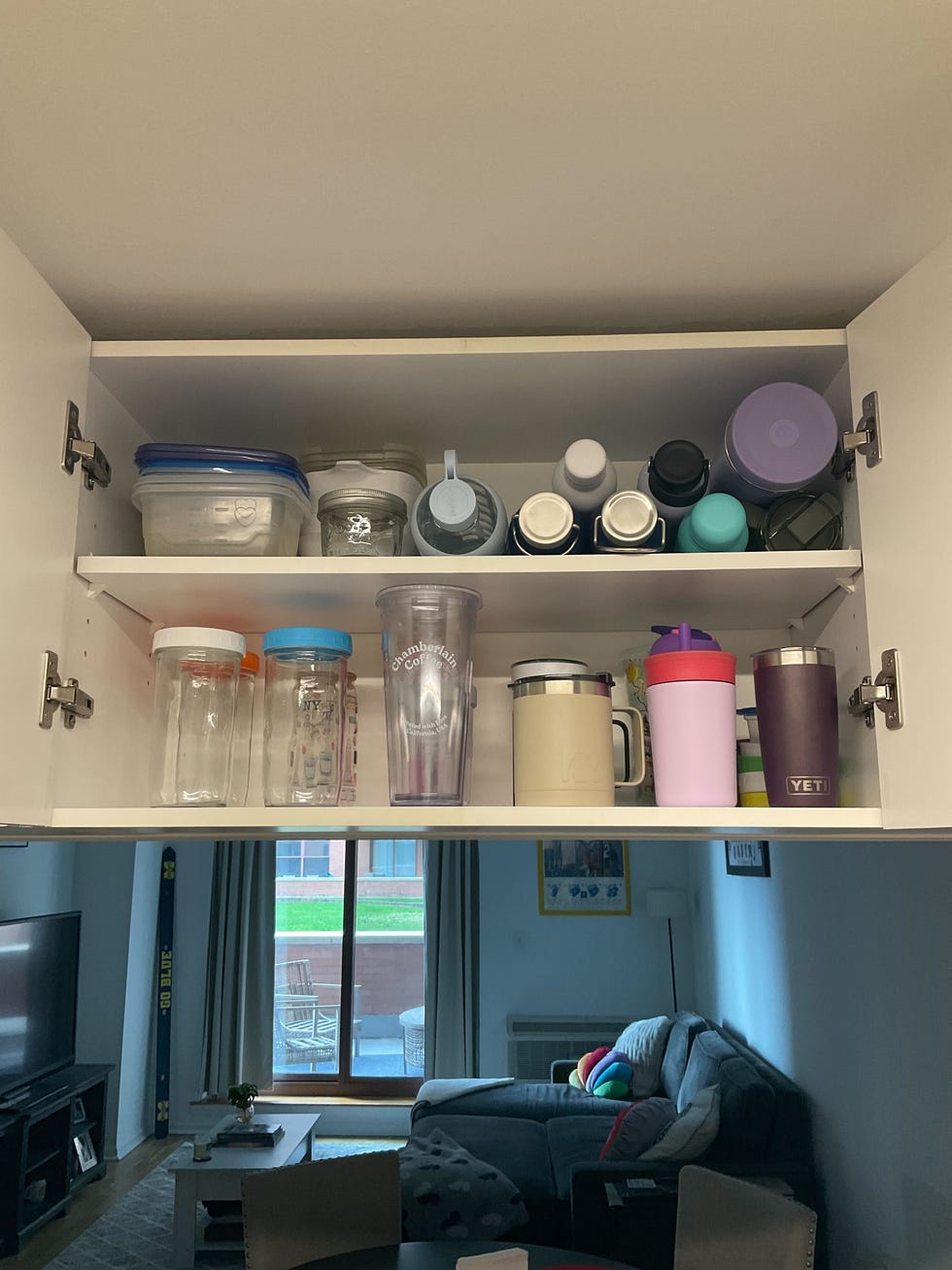 organized kitchen cabinets