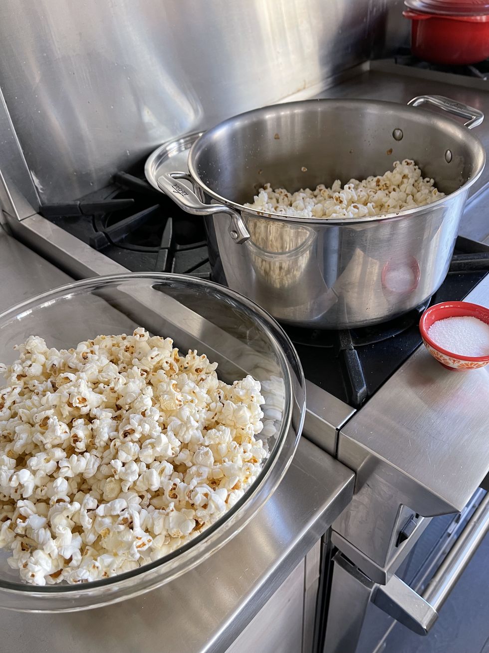 Stovetop Popcorn with step-by-step photos