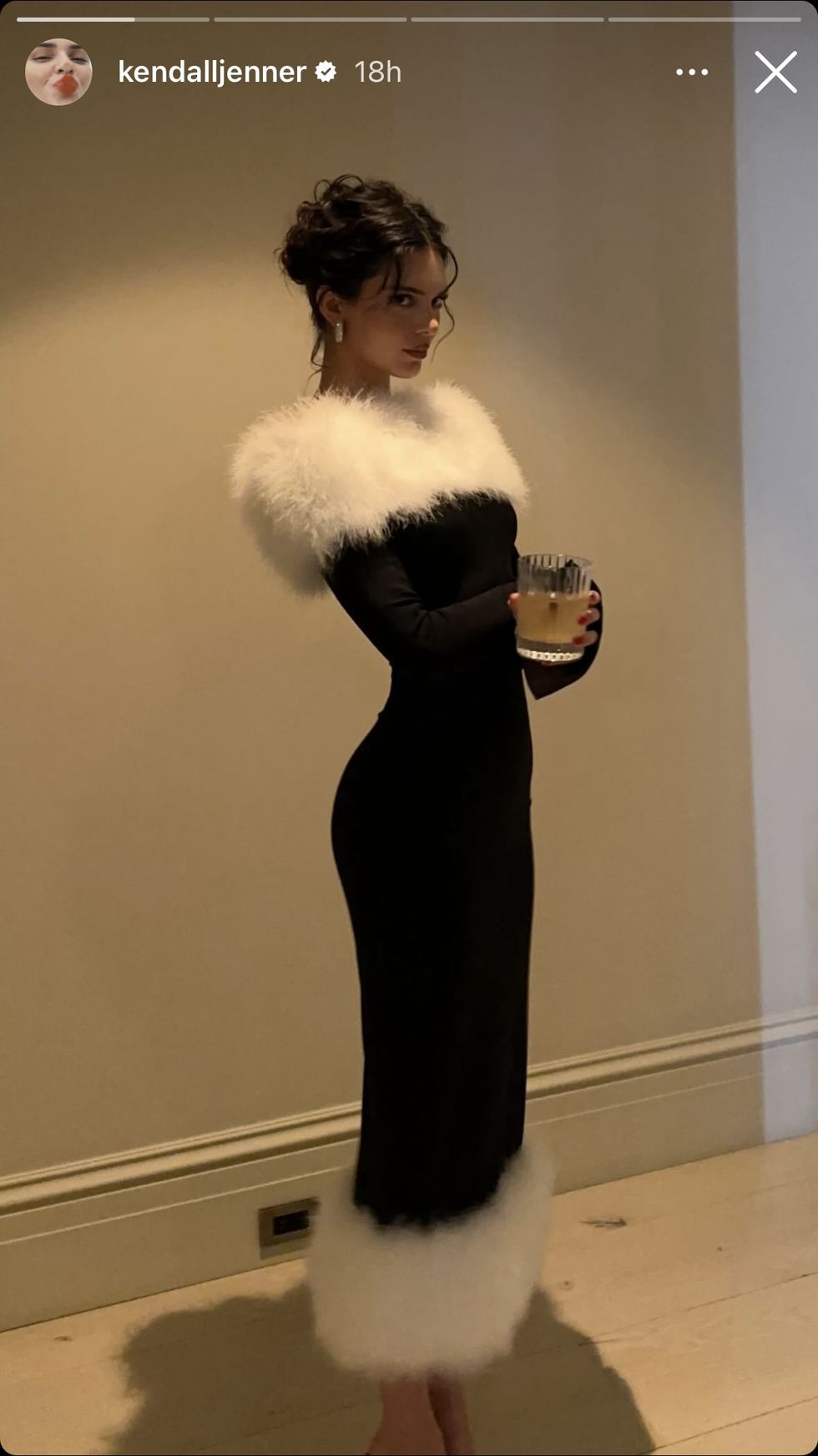 kendell jenner's christmas eve party look