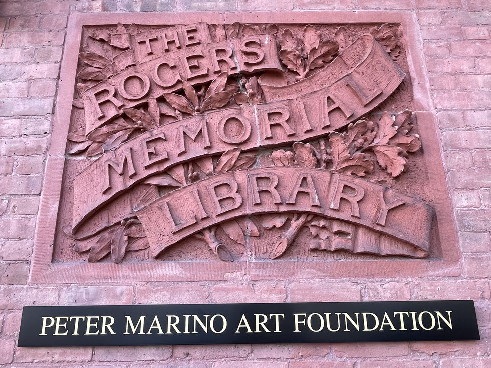 the peter marino art foundation is located in the original rogers memorial library in southampton new york