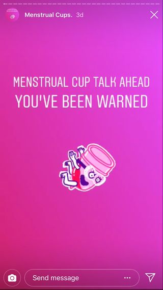 candace cameron menstrual cup