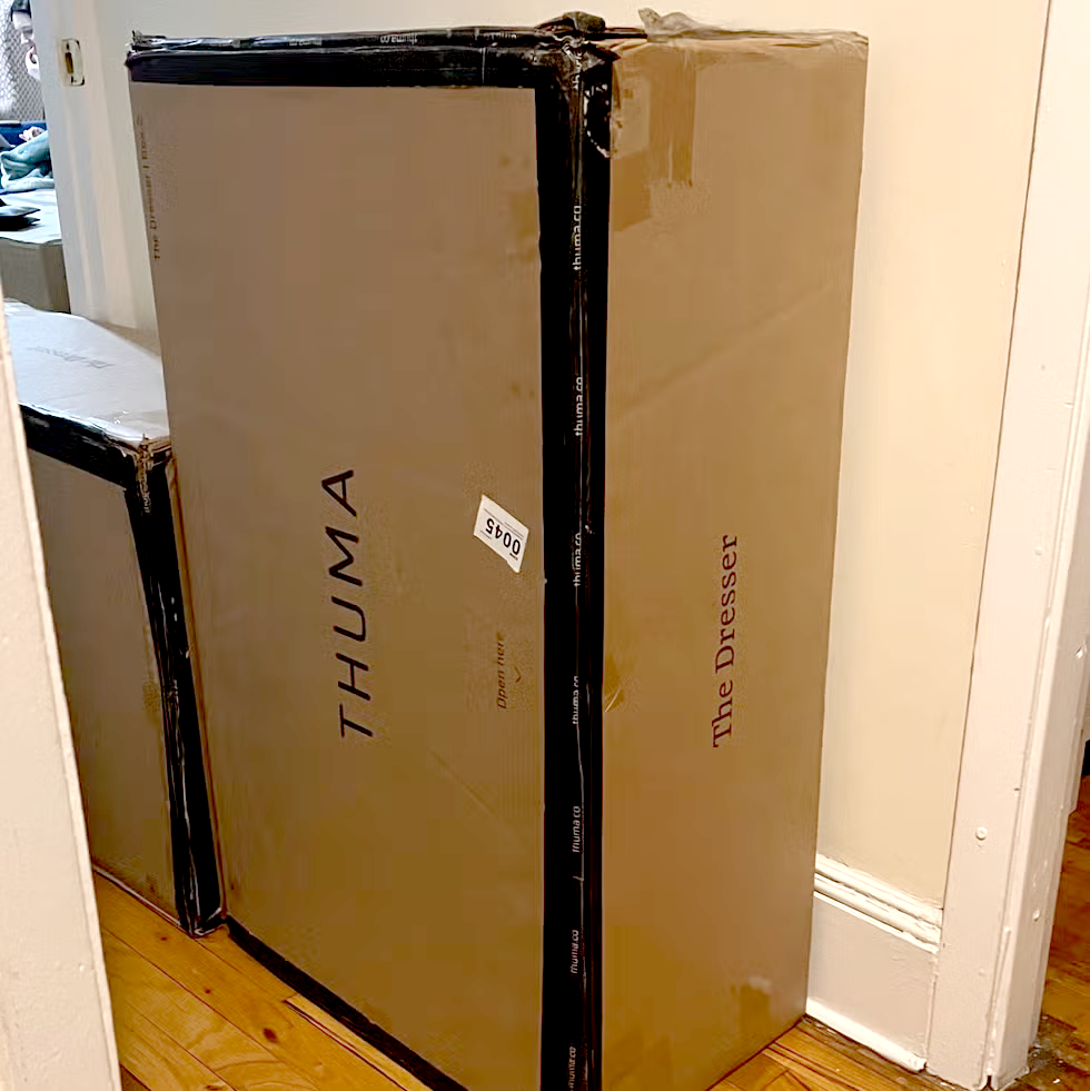 boxes of the thuma dresser