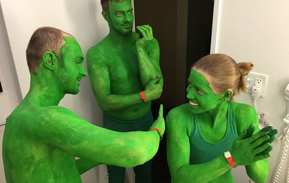 Wigs, Aviators, Body Paint: Chicago's Green Guys Share Their Race Prep