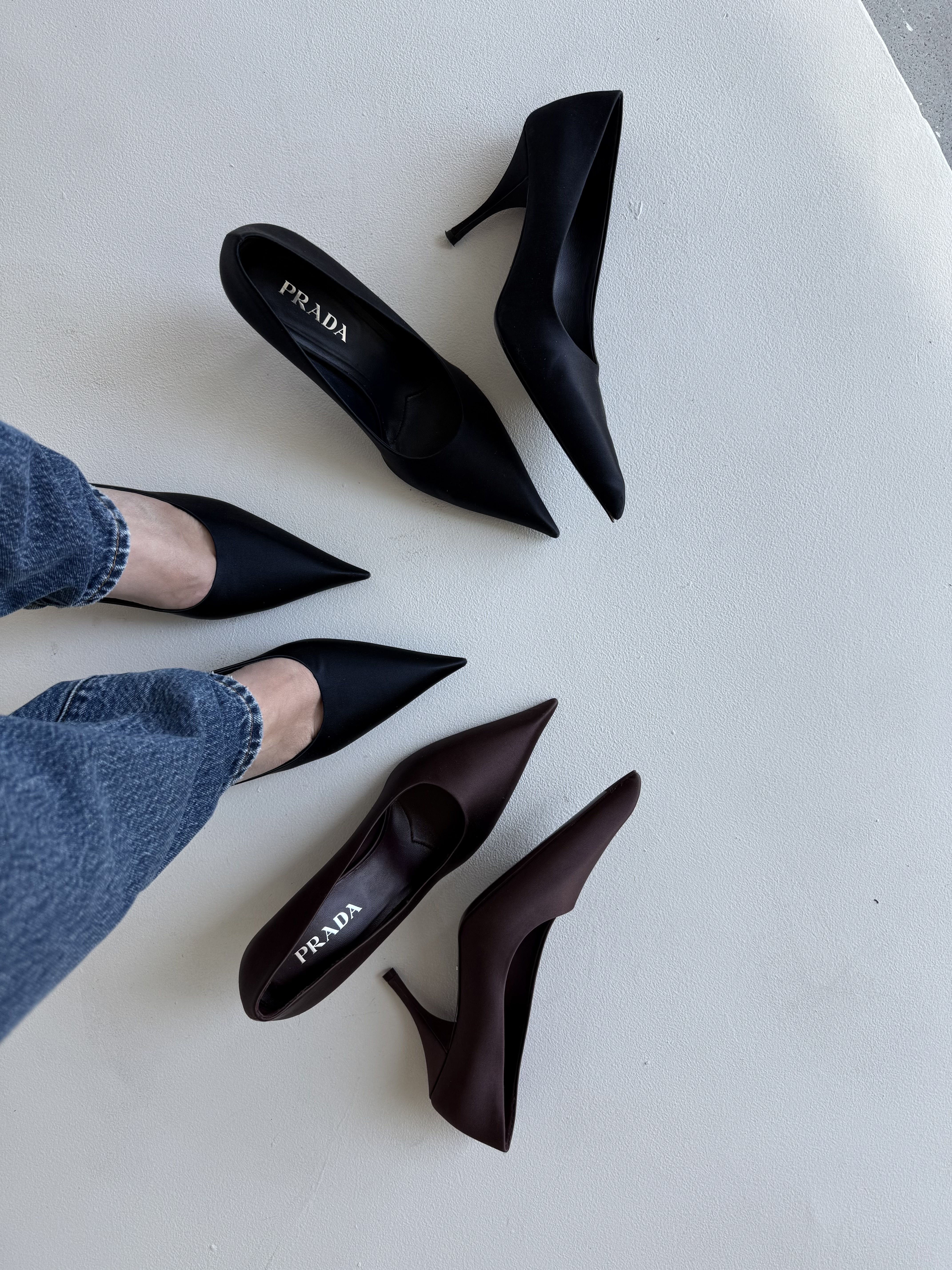 パンプス PRADA Satin pumps Prada Satin Pumps | Saks Fifth Avenue