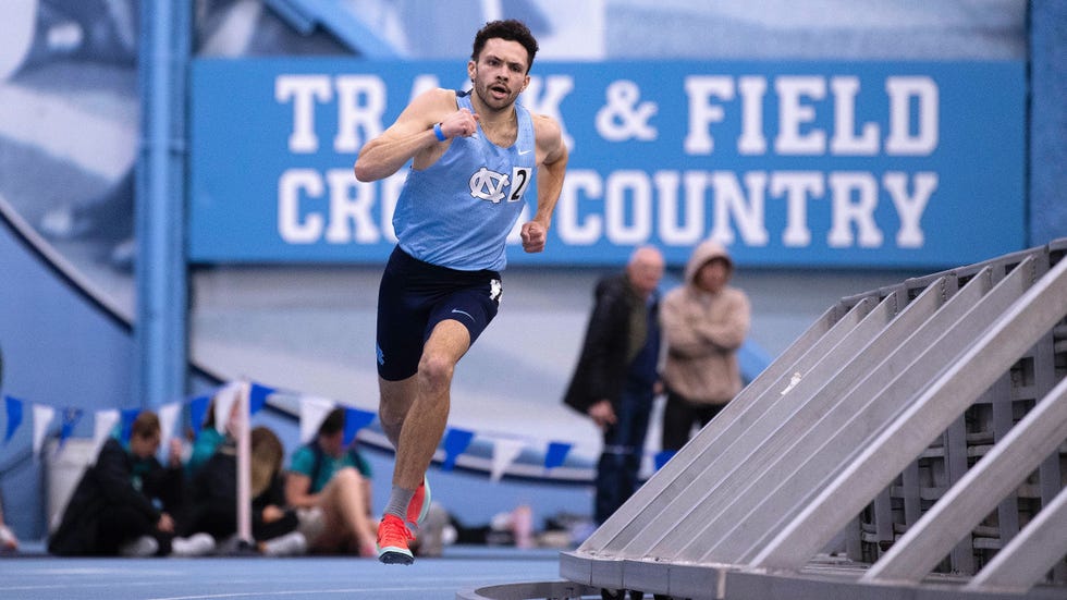 patrick anderson running on indoor track