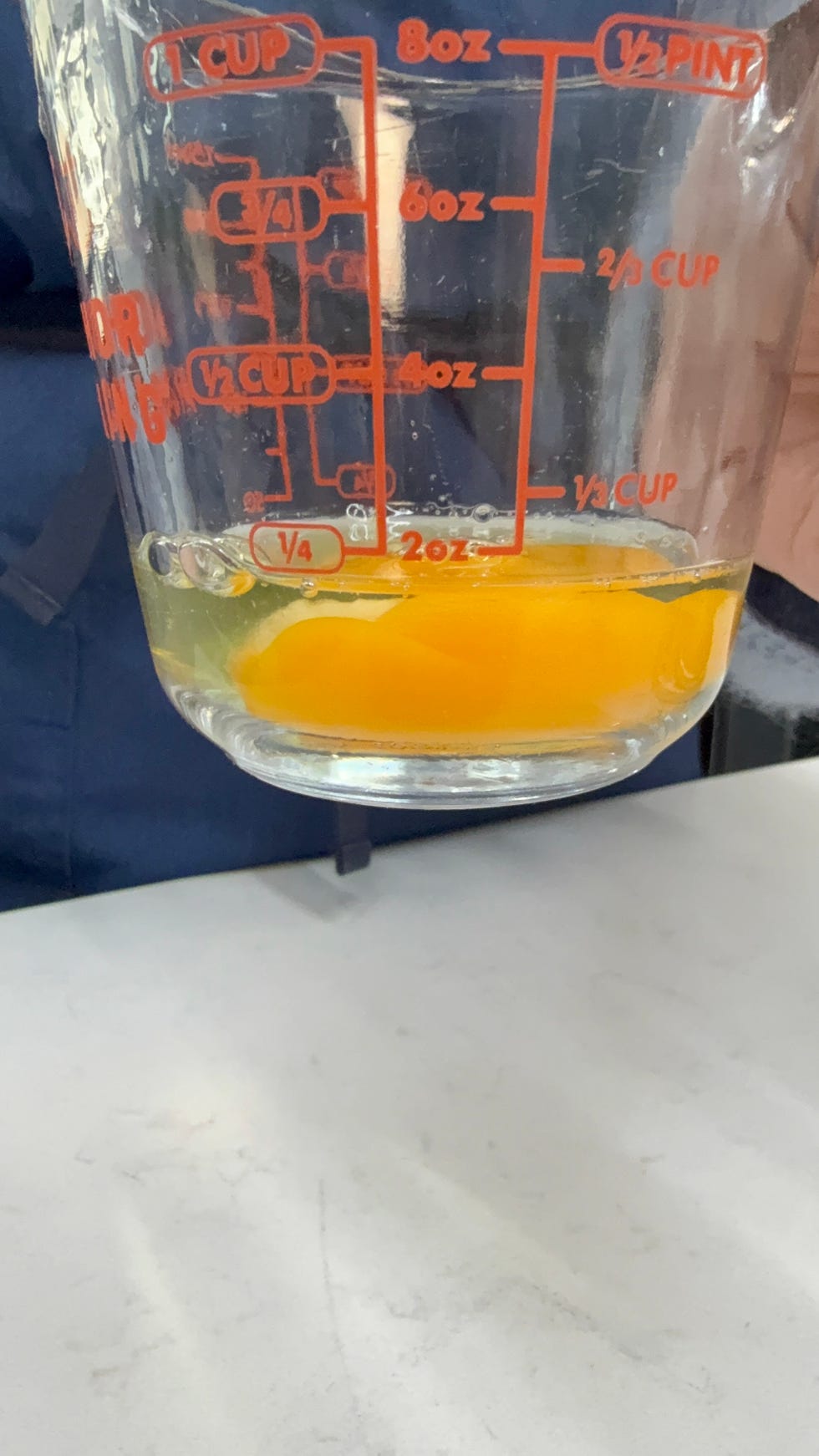 measuring eggs