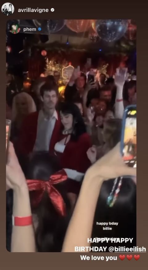 billie eilish and jesse rutherford at eilish's 21st birthday party