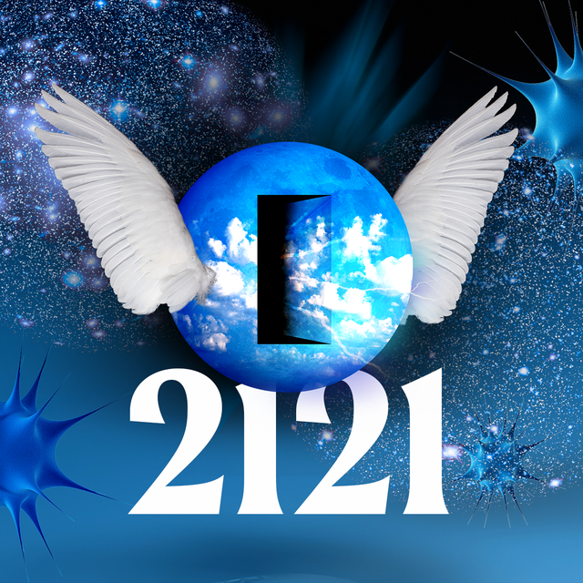 the number 2121 under a winged planet