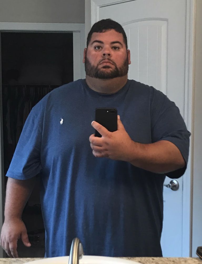 Man Has 186-Lb. Weight Loss Transformation After a Bet With Friends