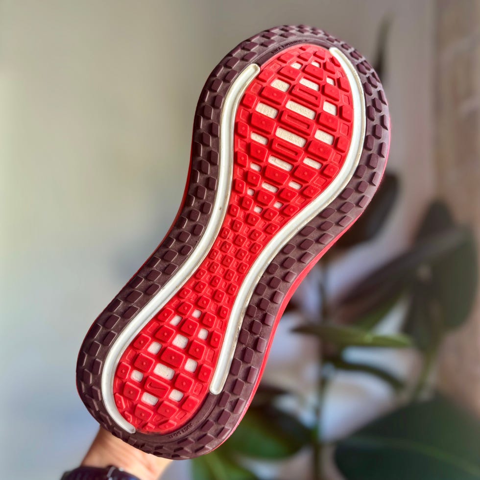the outsole of a running shoe