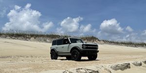 2021 ford bronco on a beach